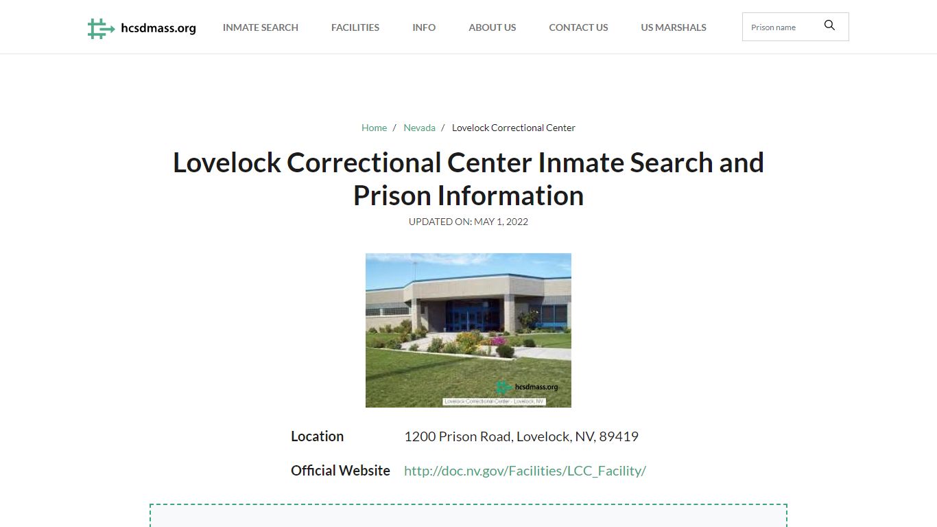 Lovelock Correctional Center Inmate Search, Visitation ...